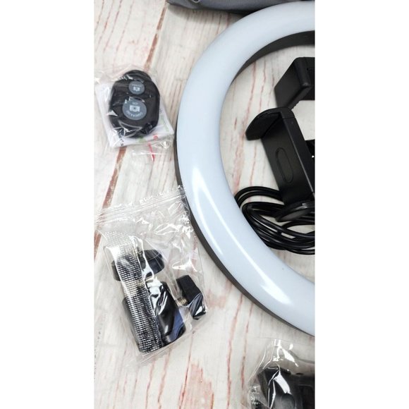 10" Ring Light with Tripod Stand LED Circle Lights Vlog Phone Holder GPEESTRAC - Picture 3 of 9